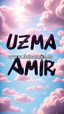 uzma Amir CLOUDY with Girls Hand